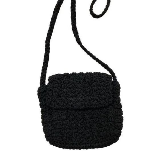 Vintage 90s Temma Dahan Crochet Shoulder Bag - Picture 3 of 4